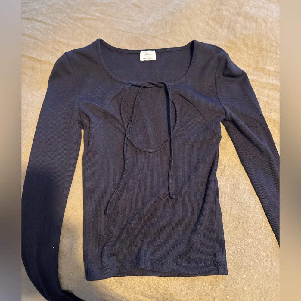 Wildfred tie front long sleeve